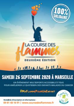 Affiche course des flammes 26 septembre 2020 à marseille