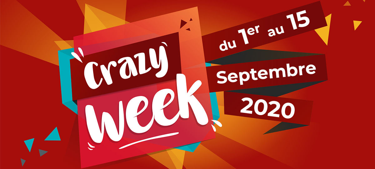 Visuel Crazy Week de la rentrée