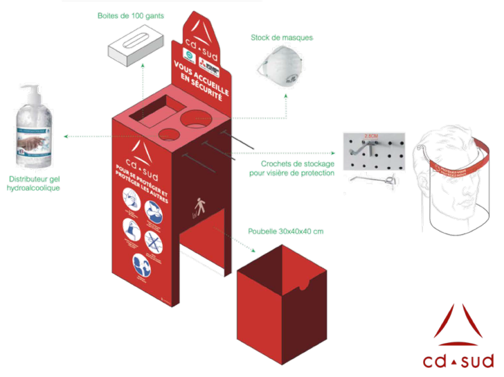 Visuel banque de désinfection