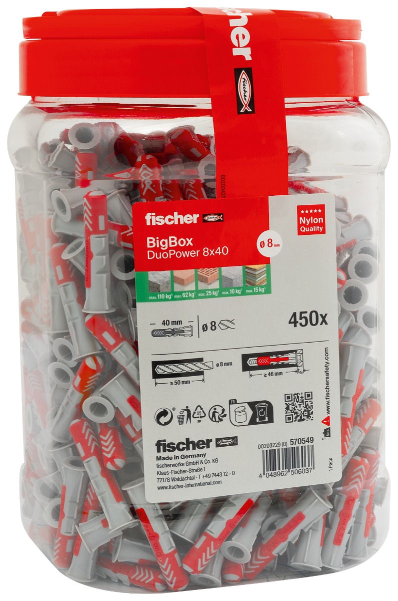 DuoPower 8x40 BigBox 450/boite FISCHER