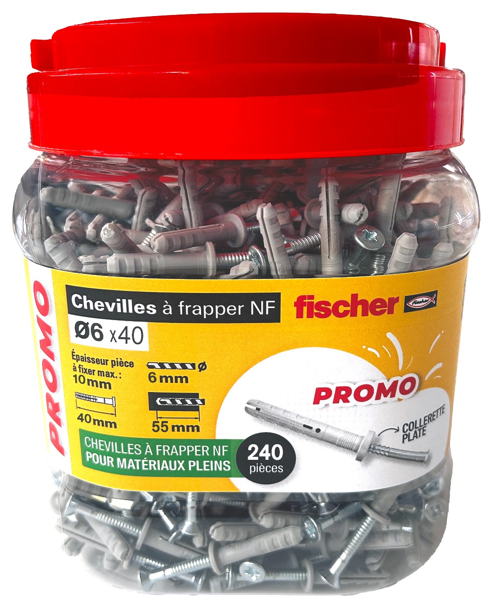 BIG BOX 240 chevilles N 6x40 10/F 240/boite FISCHER