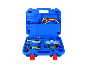 Coffret mano 2V R32 ATK3 + flexibles 90cm, coupe-tube, dudgeonière, ebavureur