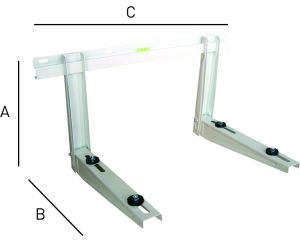 SUPANV150ABL support mural avec barre niveau 800x550mm charge maxi 140 kg