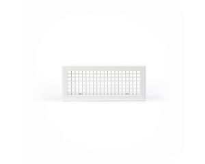 Grille double déflexion 300x150 blanc mat