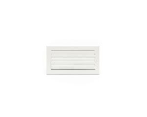 Grille lame courbe alu blanche 500x150B ANCIEN