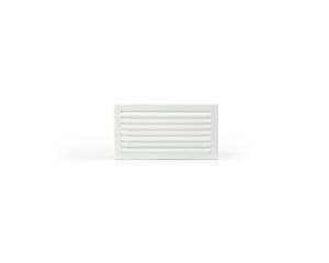 Grille lame courbe 500x150 blanc mat