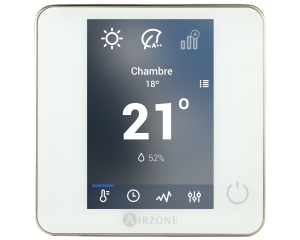 AZCE6BLUEZEROCB Thermostat BLUEFACE ZERO filaire blanc