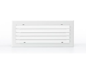 Grille de reprise linéaire 500x150 blanc mat