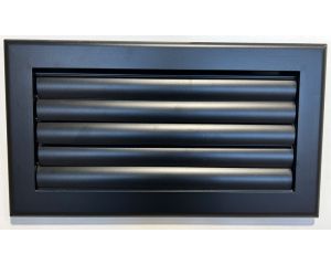 Grille lame courbe 300x100 anthracite