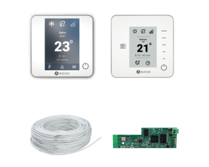 PTBTR4BW PACK THERMOSTATS BLUEZERO (1) + THINK RADIO BLANCS (3) + WEBSERVER