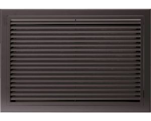 Grille de reprise ailettes droites 1000x400 noire