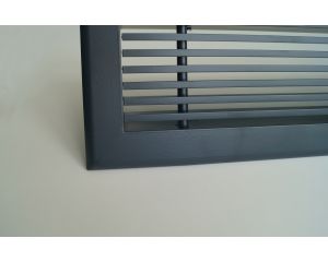 Grille soufflage linéaire 600x150 anthracite