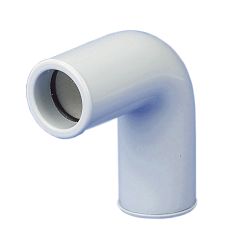Coude 90Â° FF 20mm PVC blanc pour tube condensats diam 16