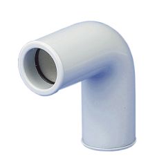 Coude 90Â° FF 20mm PVC blanc pour tube condensats diam 16