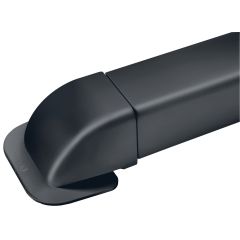GOULCM-08G Sortie de mur gris anthracite 80x60mm / 6 par boite