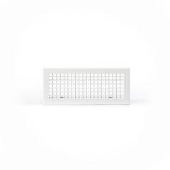 Grille double déflexion 300x150 blanc mat