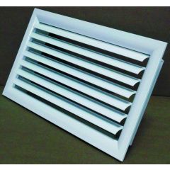Grille lame courbe alu blanche 300X100B