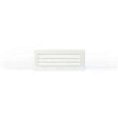 Grille lame courbe 300x100 blanc mat