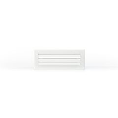 Grille lame courbe 300x150 blanc mat