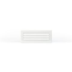 Grille lame courbe 300x150 blanc mat