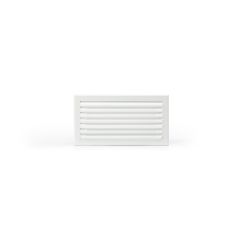 Grille lame courbe 400x200 blanc mat