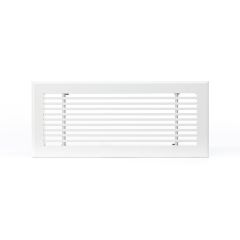 Grille soufflage linéaire 400x150 blanc mat