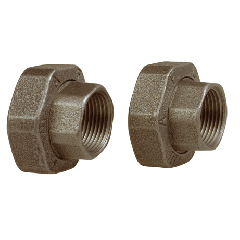 Raccords union fonte circulateur G1"1/2 F1" (la paire)