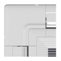 CZ-KPU3W Façade Blanche pour cassettes 4 voies 840mm x 840mm PU2