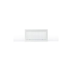 Grille double déflexion 400x150 blanc mat 2