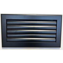 Grille lame courbe 300x100 noir