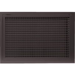 Grille de reprise quadrillage incliné 400x400 noir