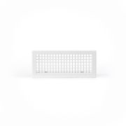 Grille double déflexion 500x150 blanc mat