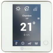 AZCE6BLUEZEROCB Thermostat BLUEFACE ZERO filaire blanc