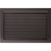 Grille de reprise ailettes droites 500x400 noir