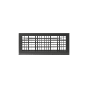 Grille double déflexion 300x150 anthracite