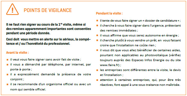 Points de vigilance - Etape 2